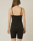 STRETCHSUIT Maternity Playsuit with Built-In Bra Support - Black
