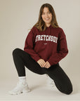 Varsity Hoodie - Burgundy