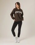Varsity Sweatshirt - Chocolate