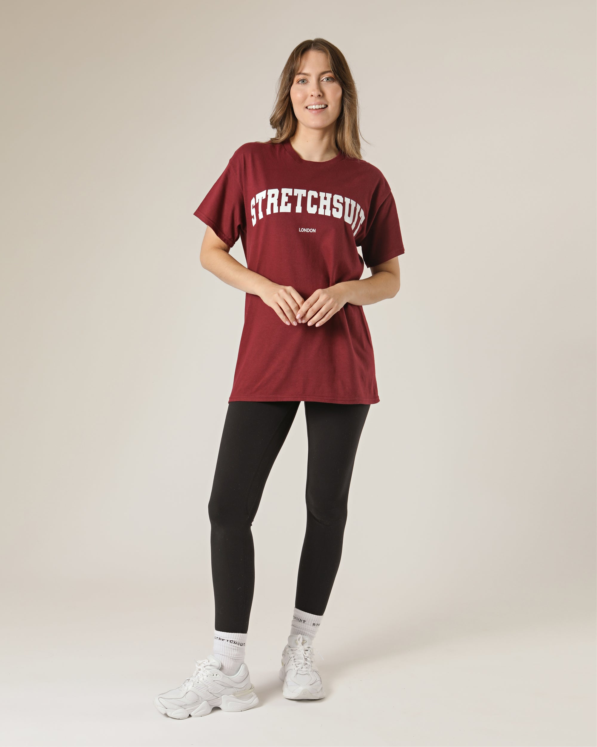 Varsity T-shirt - Burgundy