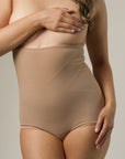 Postpartum High Compression Brief Shapewear - Nude