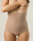 Postpartum High Compression Brief Shapewear - Nude