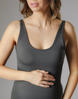 STRETCHSUIT™ Maternity Jumpsuit - Grey