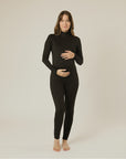 STRETCHSUIT Maternity Jumpsuit with Built-In Bra Support - Black