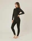 STRETCHSUIT Maternity Jumpsuit with Built-In Bra Support - Black