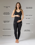 STRETCHSUIT™ Maternity Jumpsuit - Black