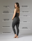 STRETCHSUIT™ Maternity Jumpsuit - Grey