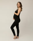 STRETCHSUIT™ Maternity Jumpsuit with Built-In Bra Support - Black