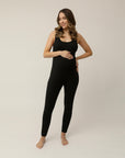 STRETCHSUIT™ Maternity Jumpsuit with Built-In Bra Support - Black