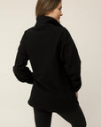 *PRE-ORDER Oversized Quarter Zip Sweater - Black