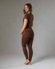 Maternity Leggings - Chocolate