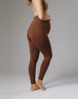 Maternity Leggings - Chocolate