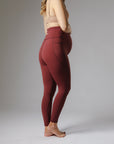 Maternity Leggings - Burgundy