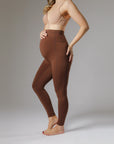 Maternity Leggings - Chocolate