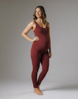 STRETCHSUIT™ Maternity Jumpsuit - Burgundy