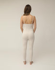 STRETCHSUIT™ Maternity Jumpsuit with Built-In Bra Support - Oat