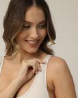 STRETCHSUIT™ Maternity Jumpsuit with Built-In Bra Support - Oat
