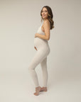 STRETCHSUIT™ Maternity Jumpsuit with Built-In Bra Support - Oat