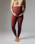 Maternity Leggings - Burgundy