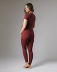 Maternity Leggings - Burgundy