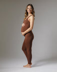 STRETCHSUIT™ Maternity Jumpsuit - Chocolate