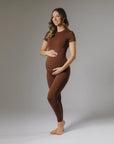 Maternity Leggings - Chocolate