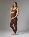 STRETCHSUIT™ Maternity Jumpsuit - Chocolate