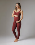 STRETCHSUIT™ Maternity Jumpsuit - Burgundy